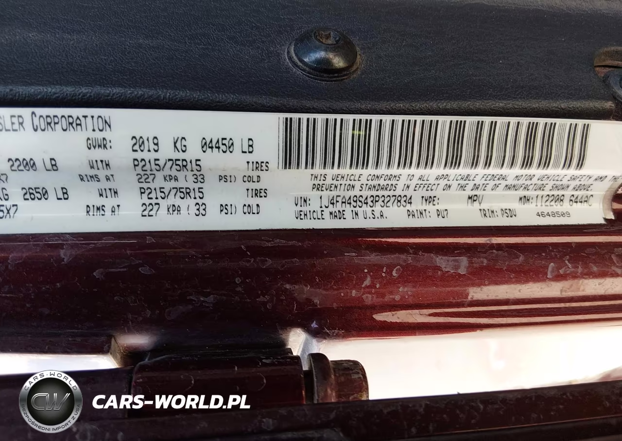 2003 Jeep Wrangler Sport VIN:1J4FA49S43P327834 - 9