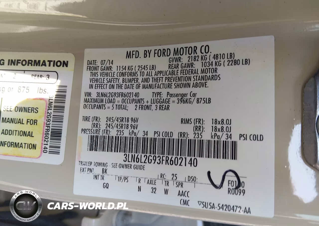 2015 Lincoln Mkz VIN:3LN6L2G93FR602140 - 9