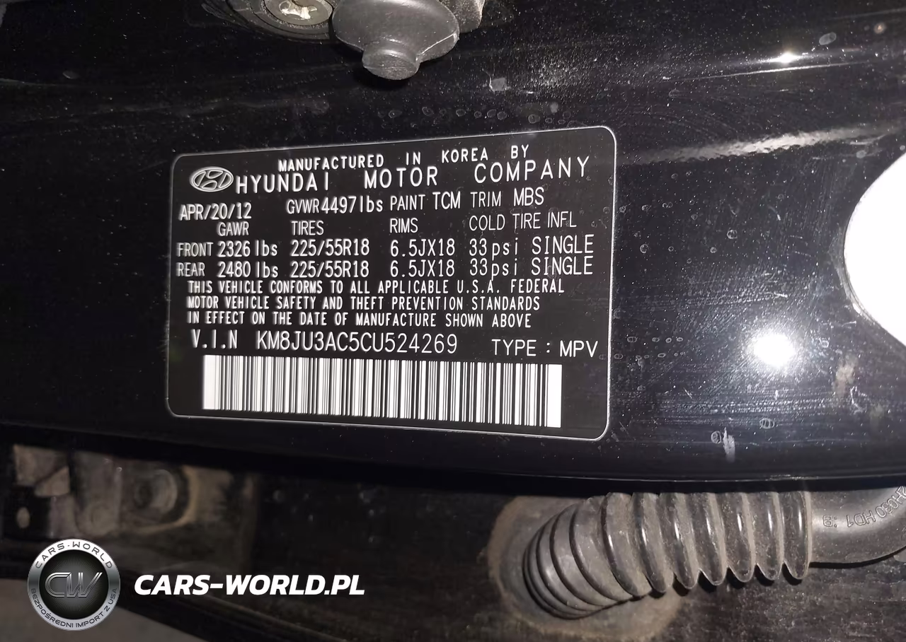 2012 Hyundai Tucson Limited VIN:KM8JU3AC5CU524269 - 9