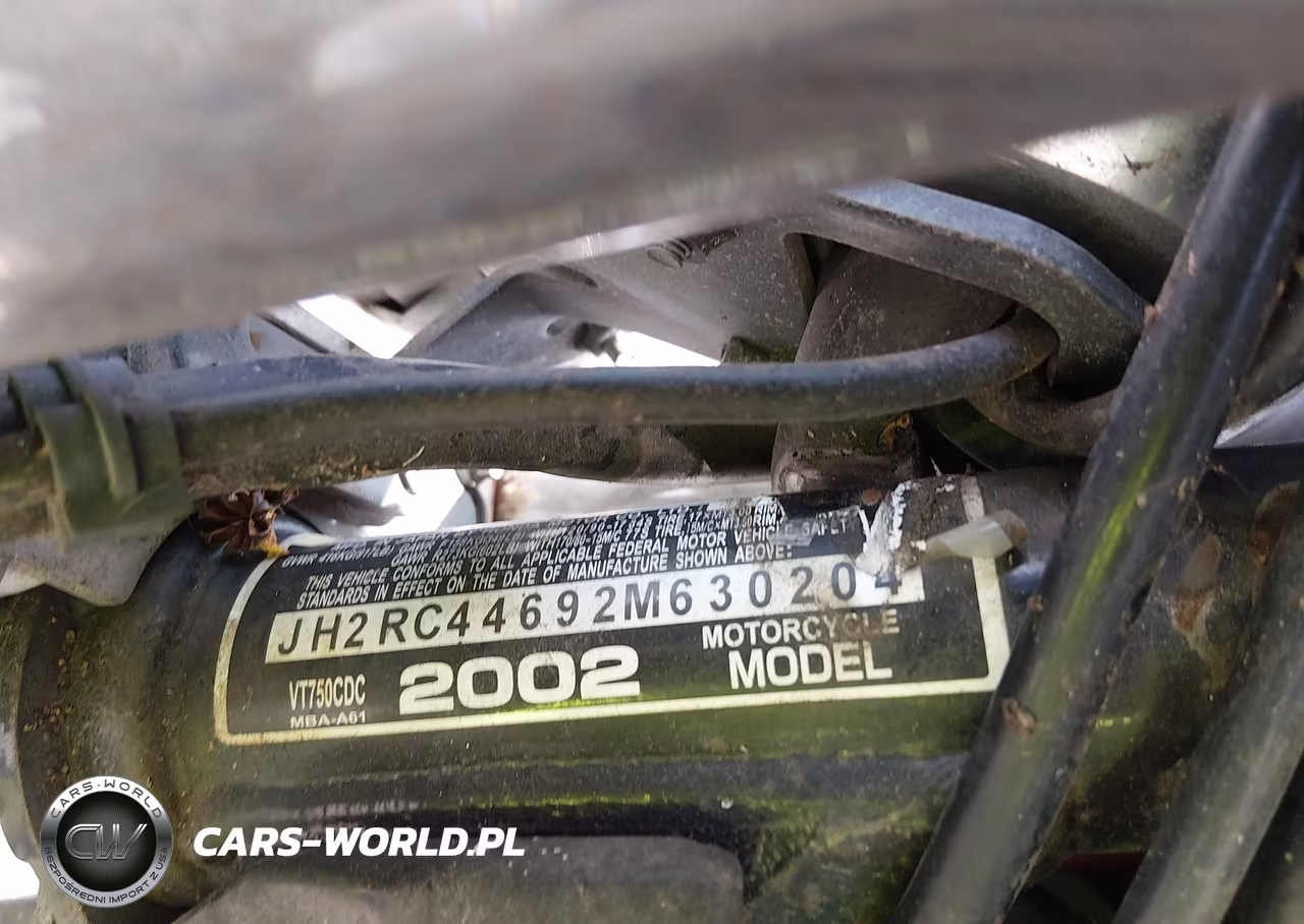 2002 Honda Vt750 Cdc VIN:JH2RC44692M630204 - 9