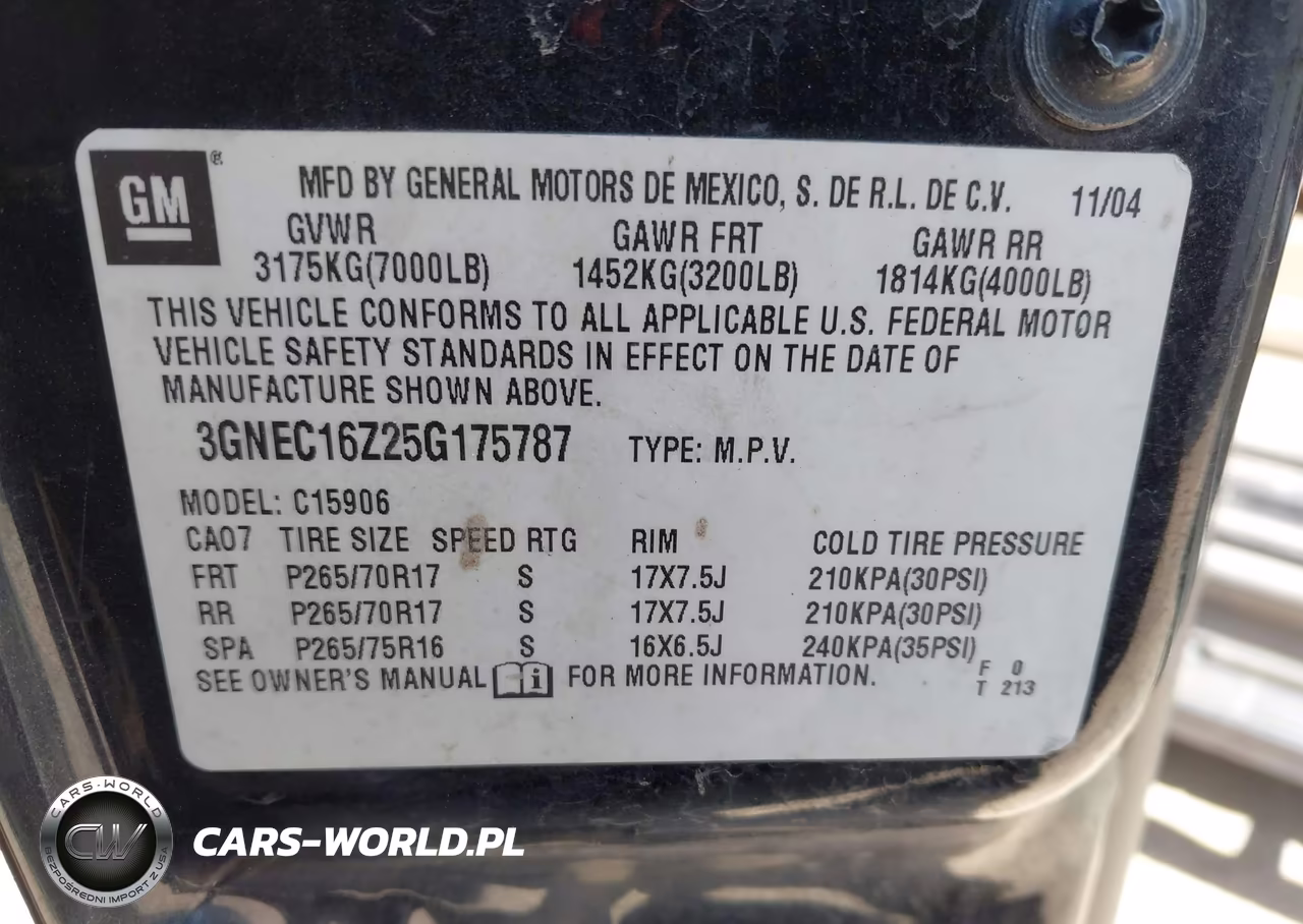 2005 Chevrolet Suburban 1500 Z71 VIN:3GNEC16Z25G175787 - 9