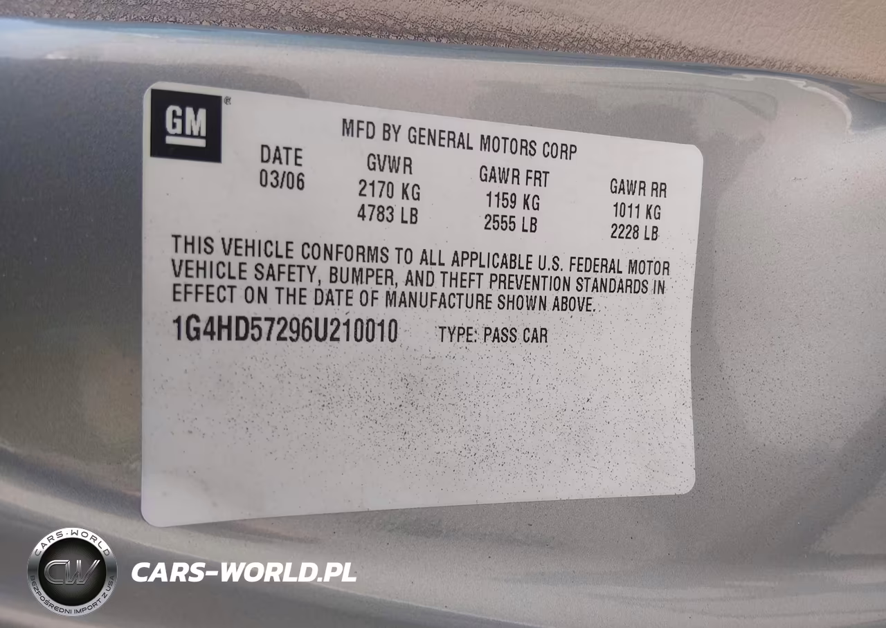 2006 Buick Lucerne Cxl VIN:1G4HD57296U210010 - 9