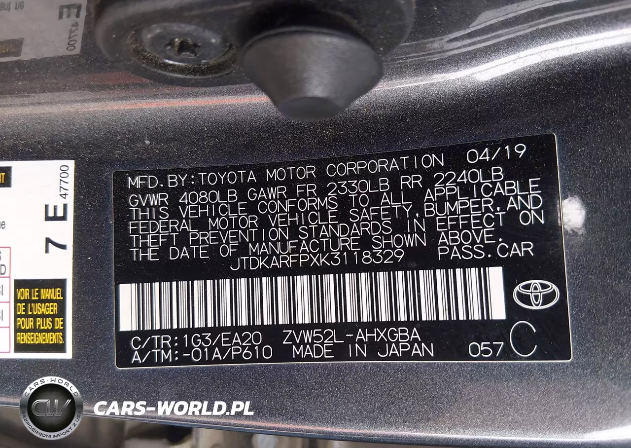 2019 Toyota Prius Prime Premium VIN:JTDKARFPXK3118329 - 9