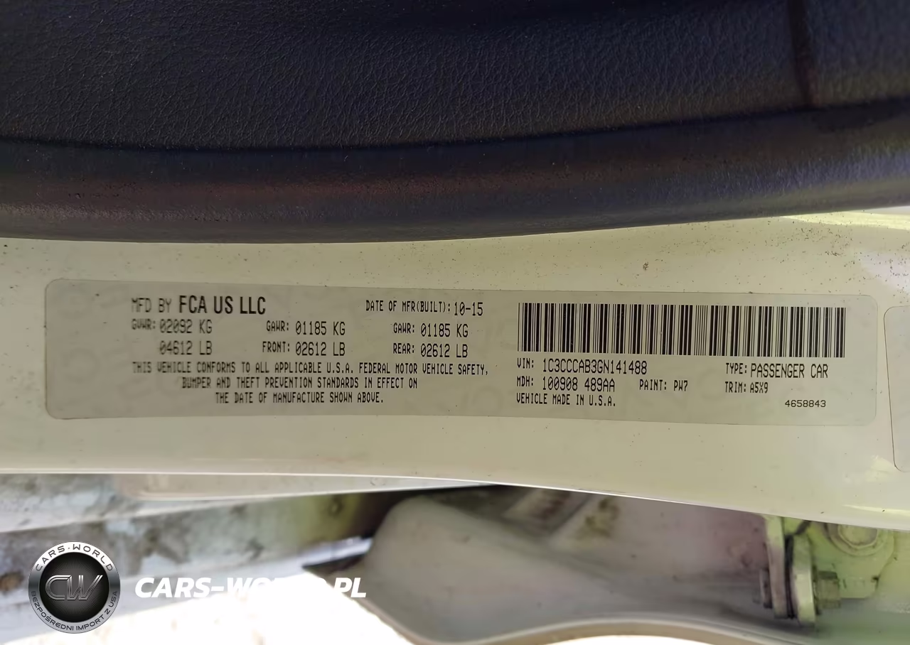 2016 Chrysler 200 Limited VIN:1C3CCCAB3GN141488 - 9