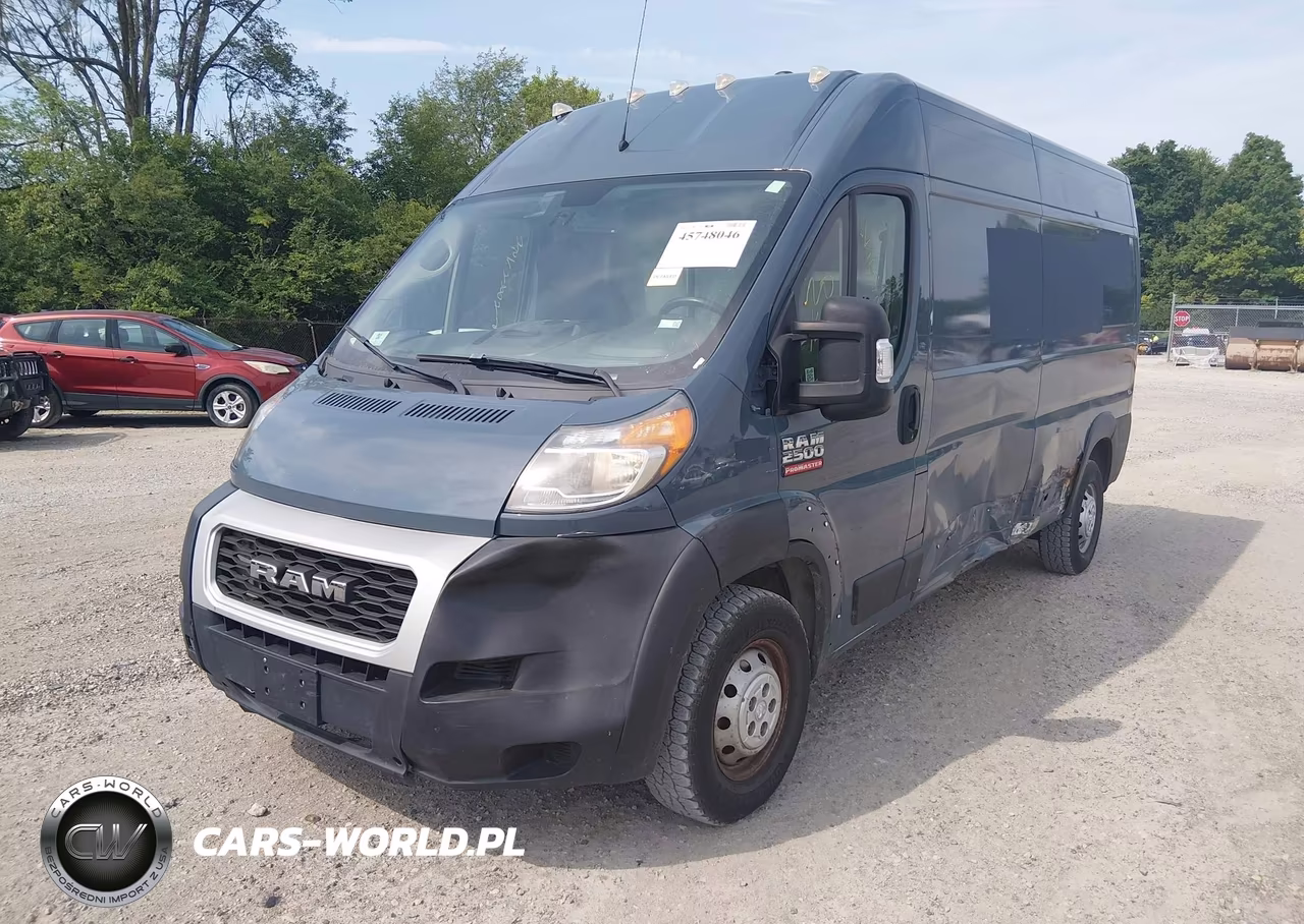 2019 Ram Promaster 2500 High Roof 159 Wb VIN:3C6TRVDG6KE519174 - 2