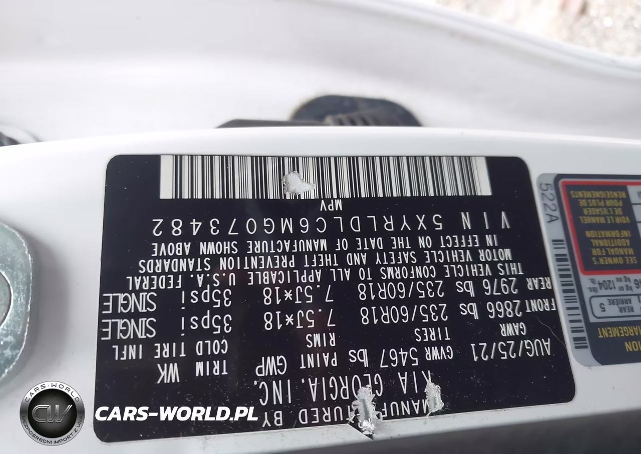 2021 Kia Sorento S VIN:5XYRLDLC6MG073482 - 9