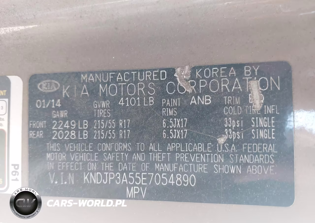 2014 Kia Soul + VIN:KNDJP3A55E7054890 - 9