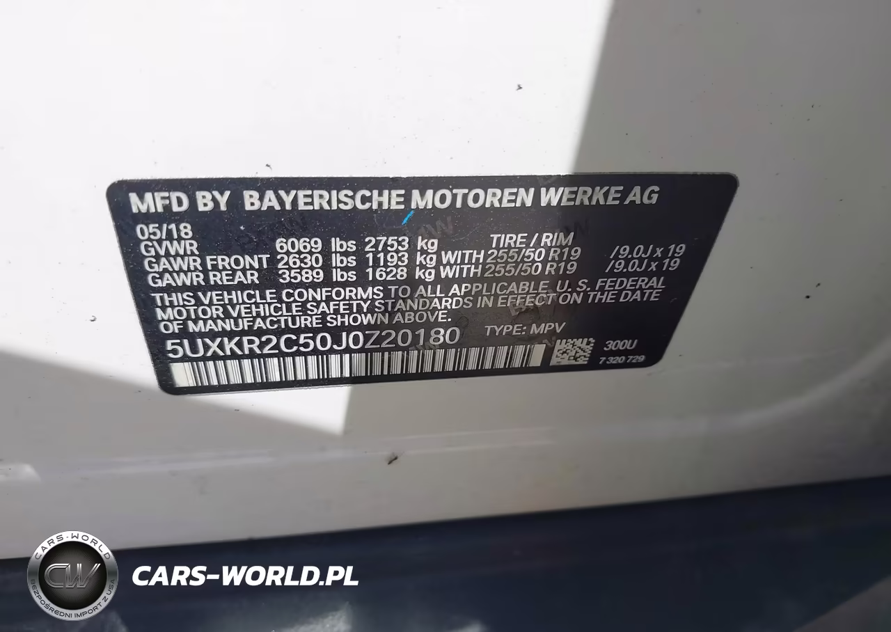 2018 BMW X5 Sdrive35I VIN:5UXKR2C50J0Z20180 - 9