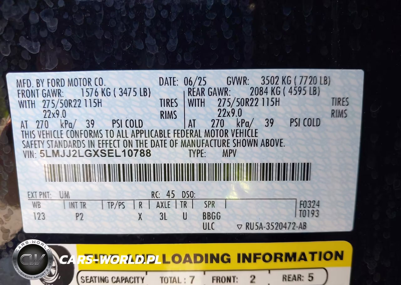 2025 Lincoln Navigator Reserve VIN:5LMJJ2LGXSEL10788 - 9