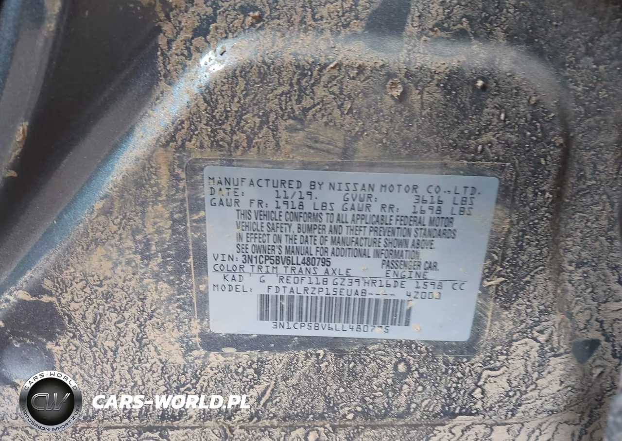 2020 Nissan Kicks S Xtronic Cvt VIN:3N1CP5BV6LL480795 - 9