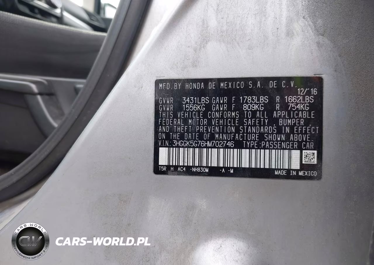 2017 Honda Fit Ex VIN:3HGGK5G76HM702746 - 9