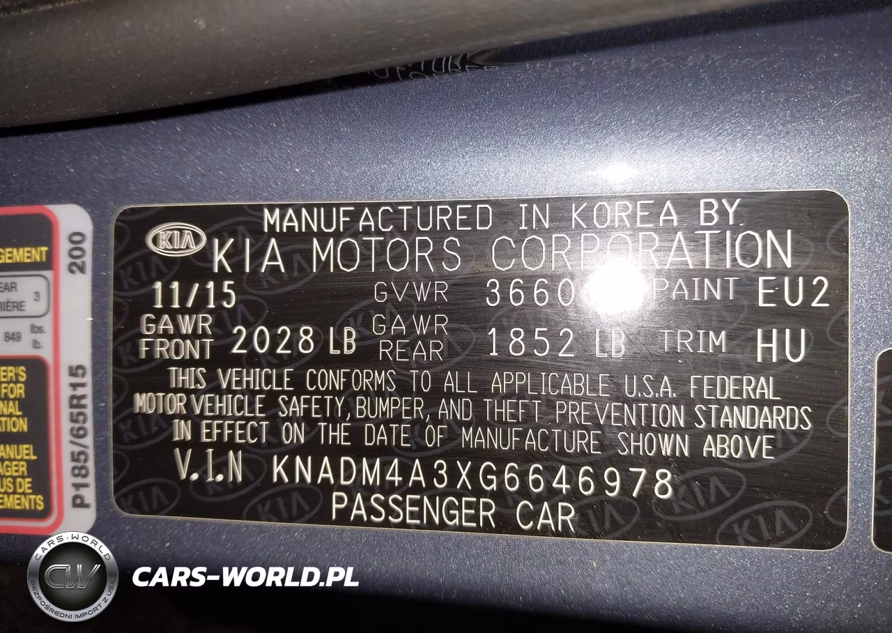 2016 Kia Rio Lx VIN:KNADM4A3XG6646978 - 9