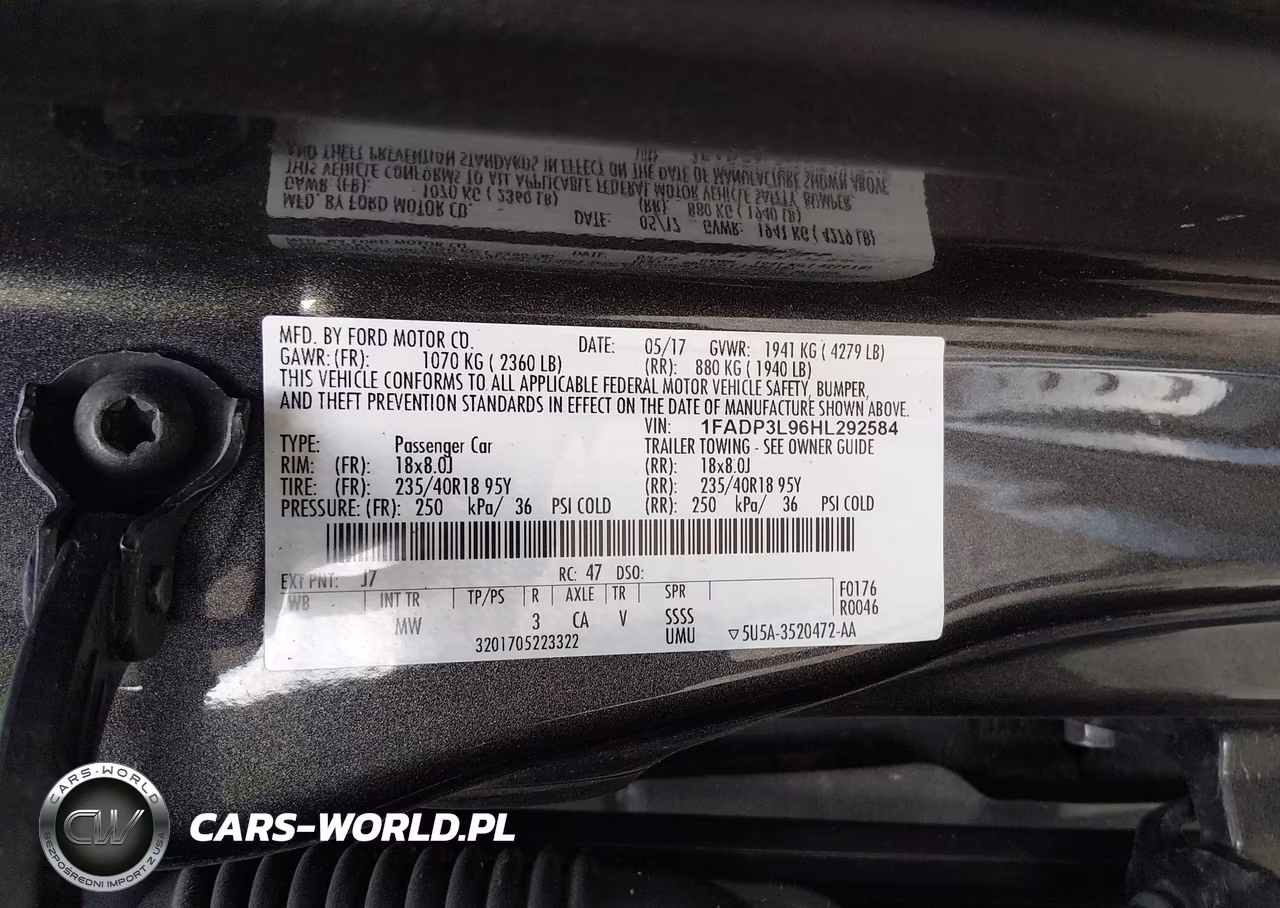 2017 Ford Focus St VIN:1FADP3L96HL292584 - 9