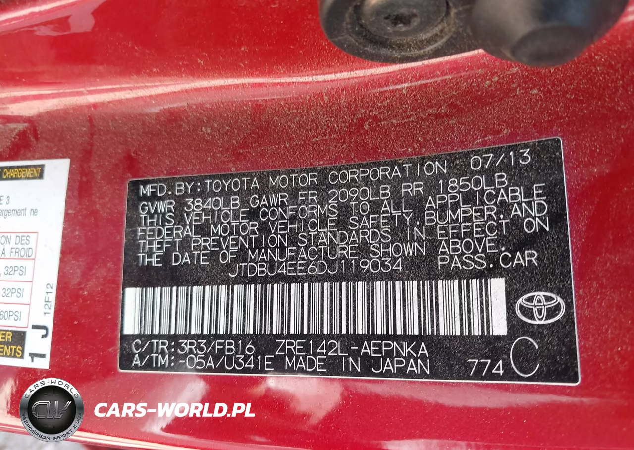2013 Toyota Corolla Le VIN:JTDBU4EE6DJ119034 - 9