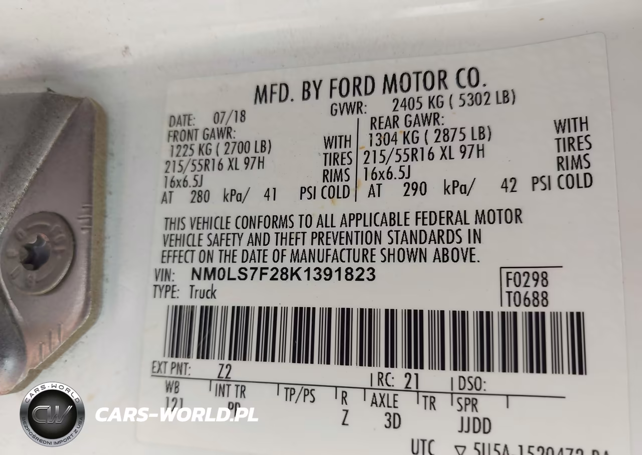 2019 Ford Transit Connect Xlt VIN:NM0LS7F28K1391823 - 9