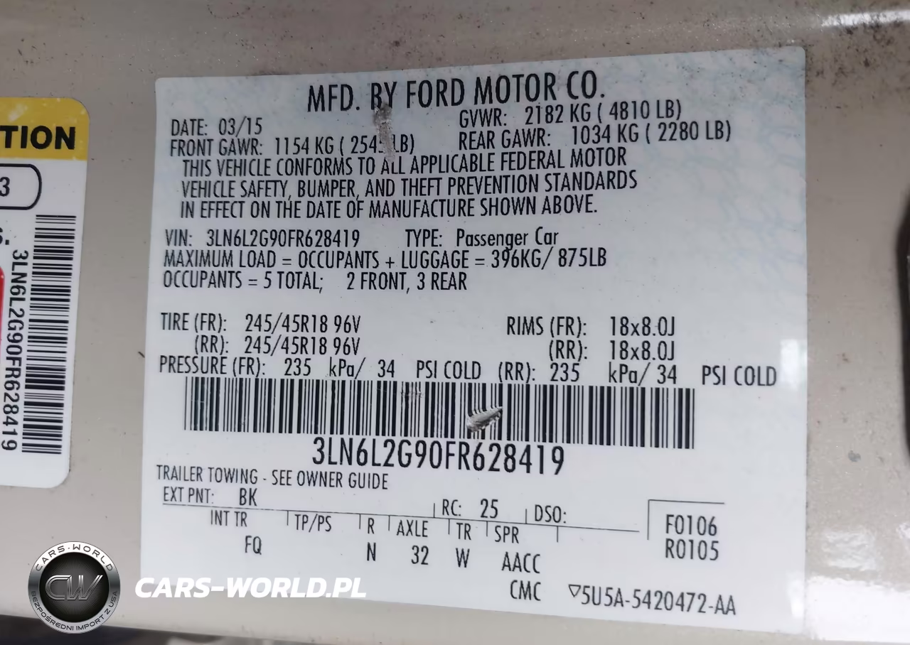 2015 Lincoln Mkz VIN:3LN6L2G90FR628419 - 9