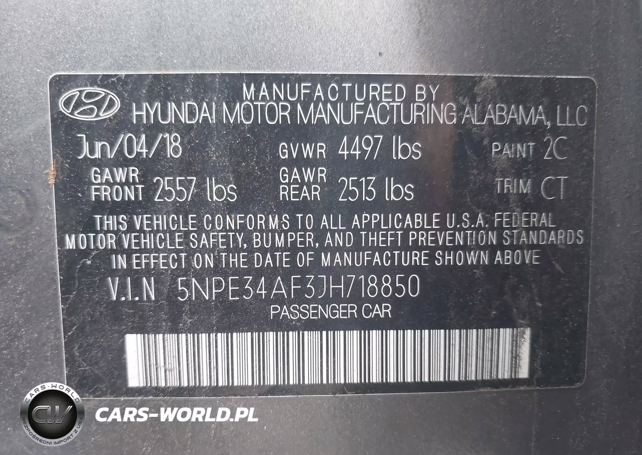2018 Hyundai Sonata Sel+ VIN:5NPE34AF3JH718850 - 9