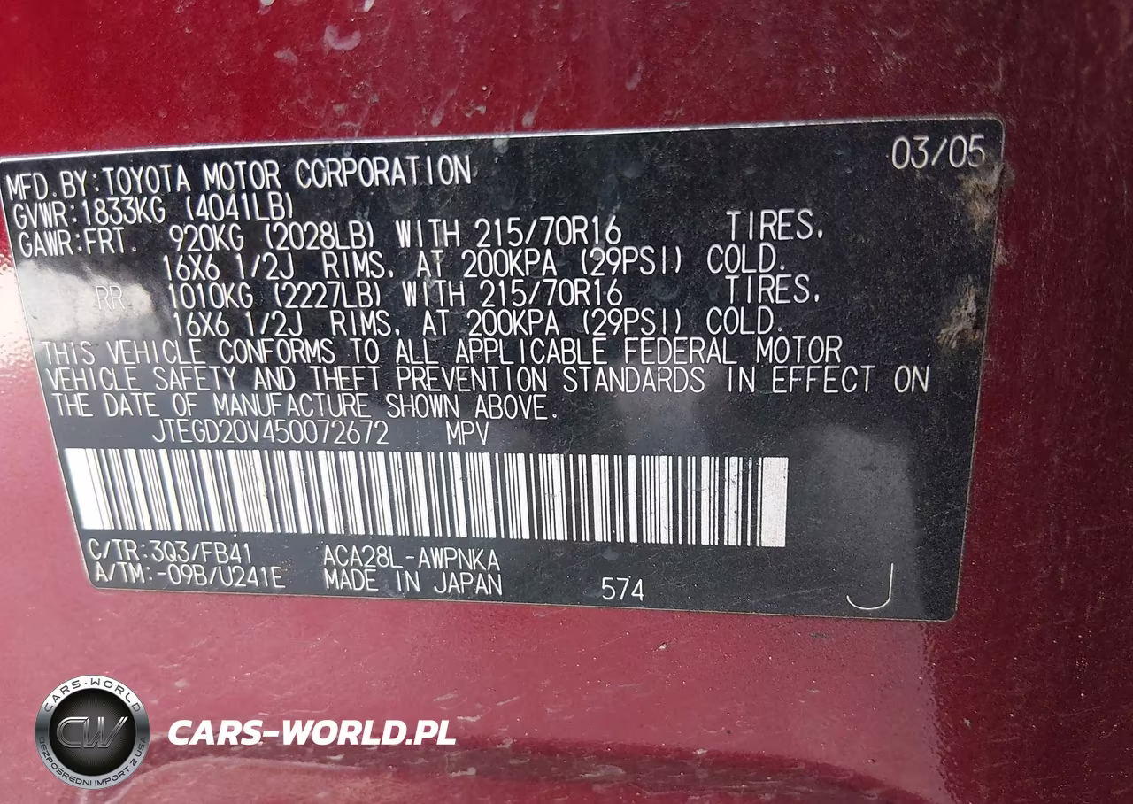 2005 Toyota Rav4 VIN:JTEGD20V450072672 - 9