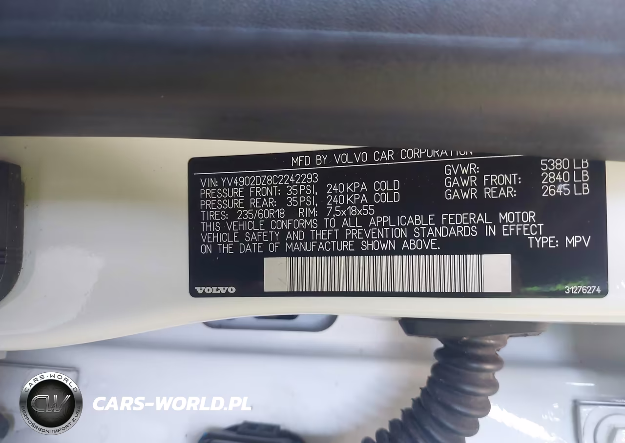 2012 Volvo Xc60 T6 Platinum VIN:YV4902DZ8C2242293 - 9
