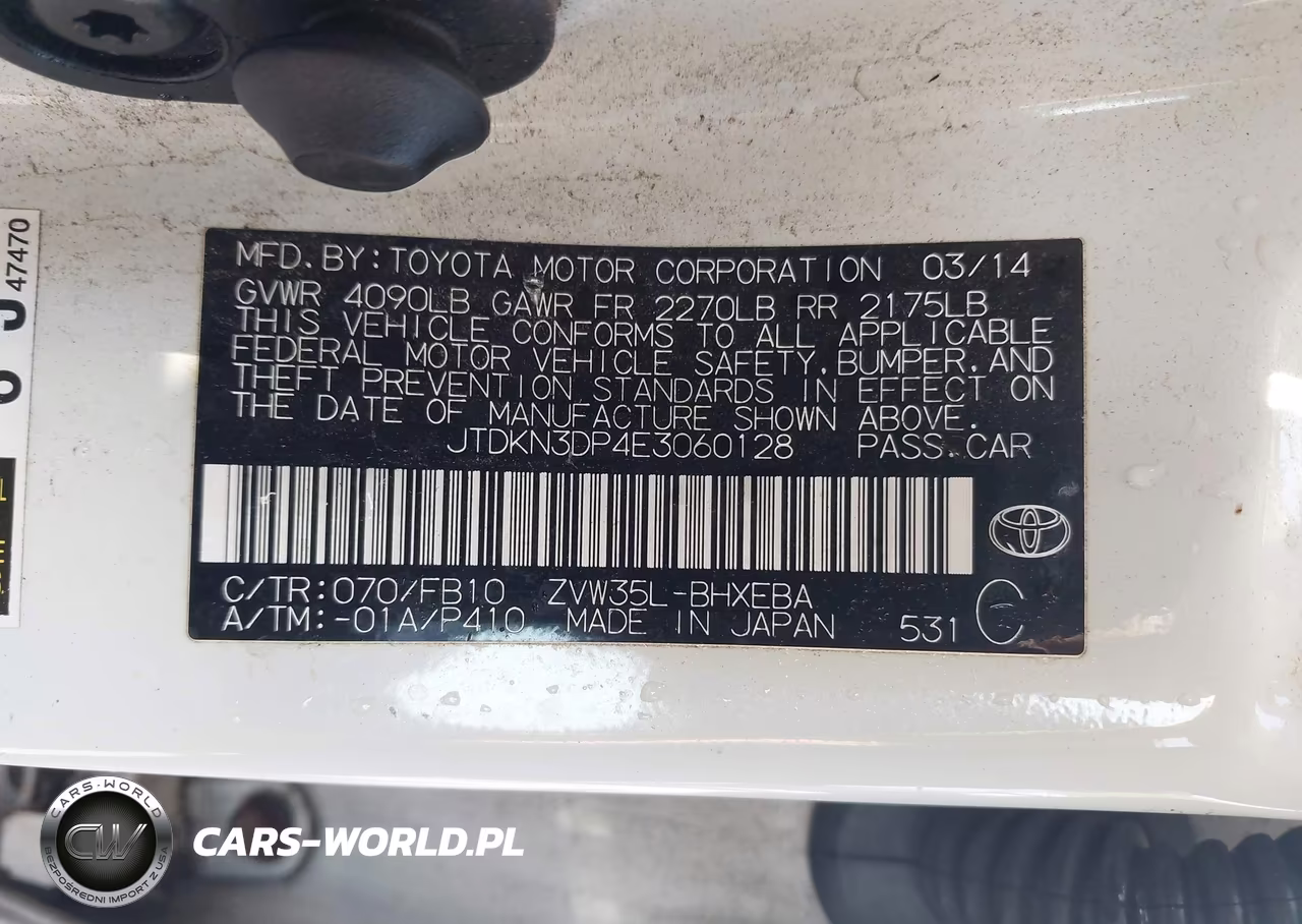 2014 Toyota Prius Plug-In VIN:JTDKN3DP4E3060128 - 9