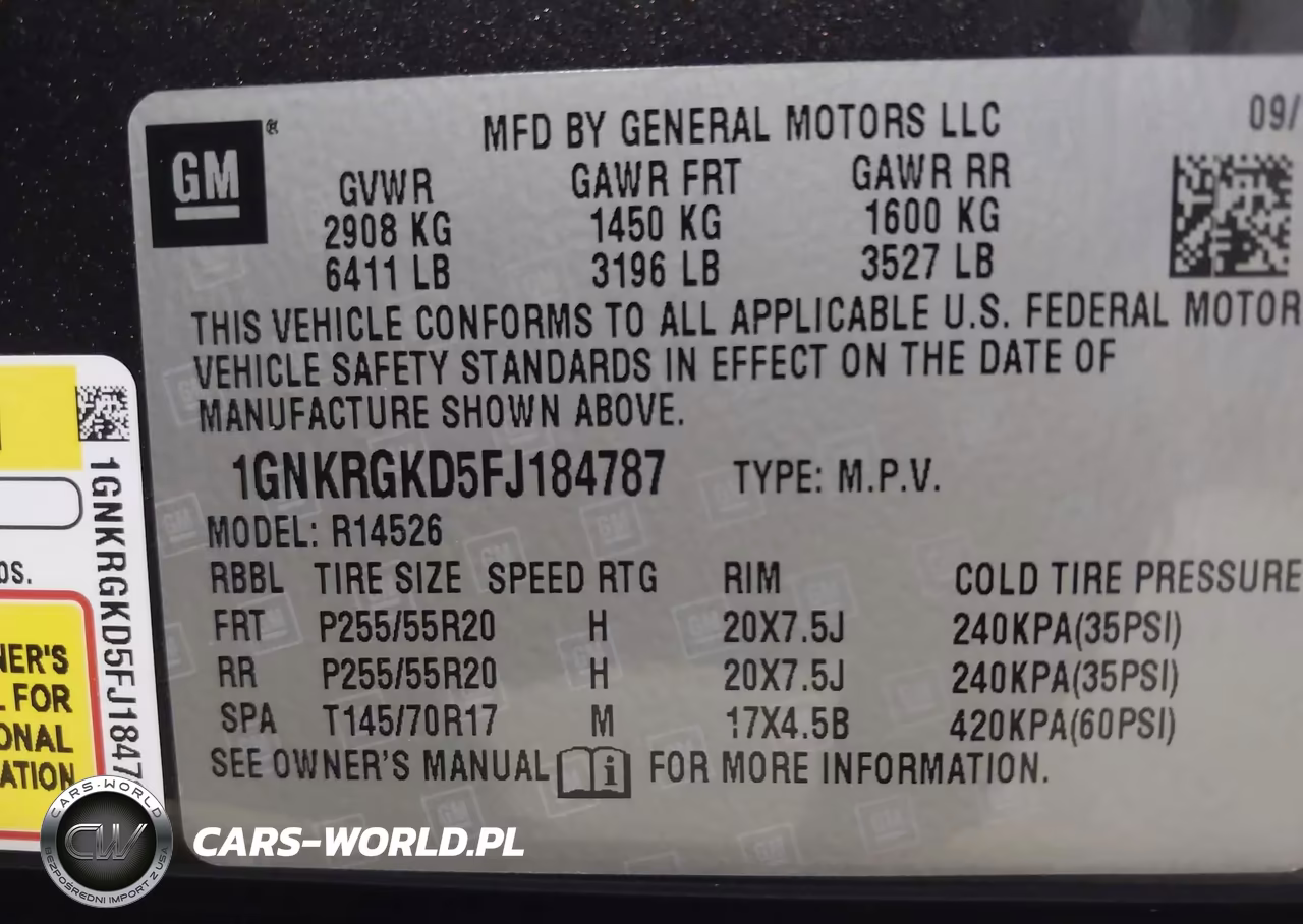2015 Chevrolet Traverse Lt VIN:1GNKRGKD5FJ184787 - 9