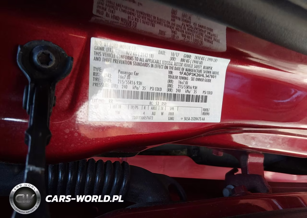 2017 Ford Focus Se VIN:1FADP3K26HL347801 - 9