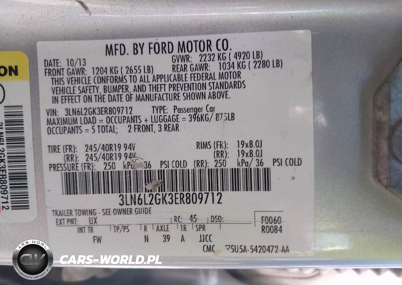 2014 Lincoln Mkz VIN:3LN6L2GK3ER809712 - 9