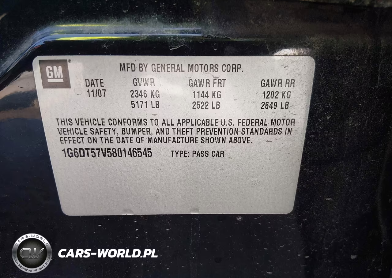 2008 Cadillac Cts Awd W-1Sb VIN:1G6DT57V580146545 - 9