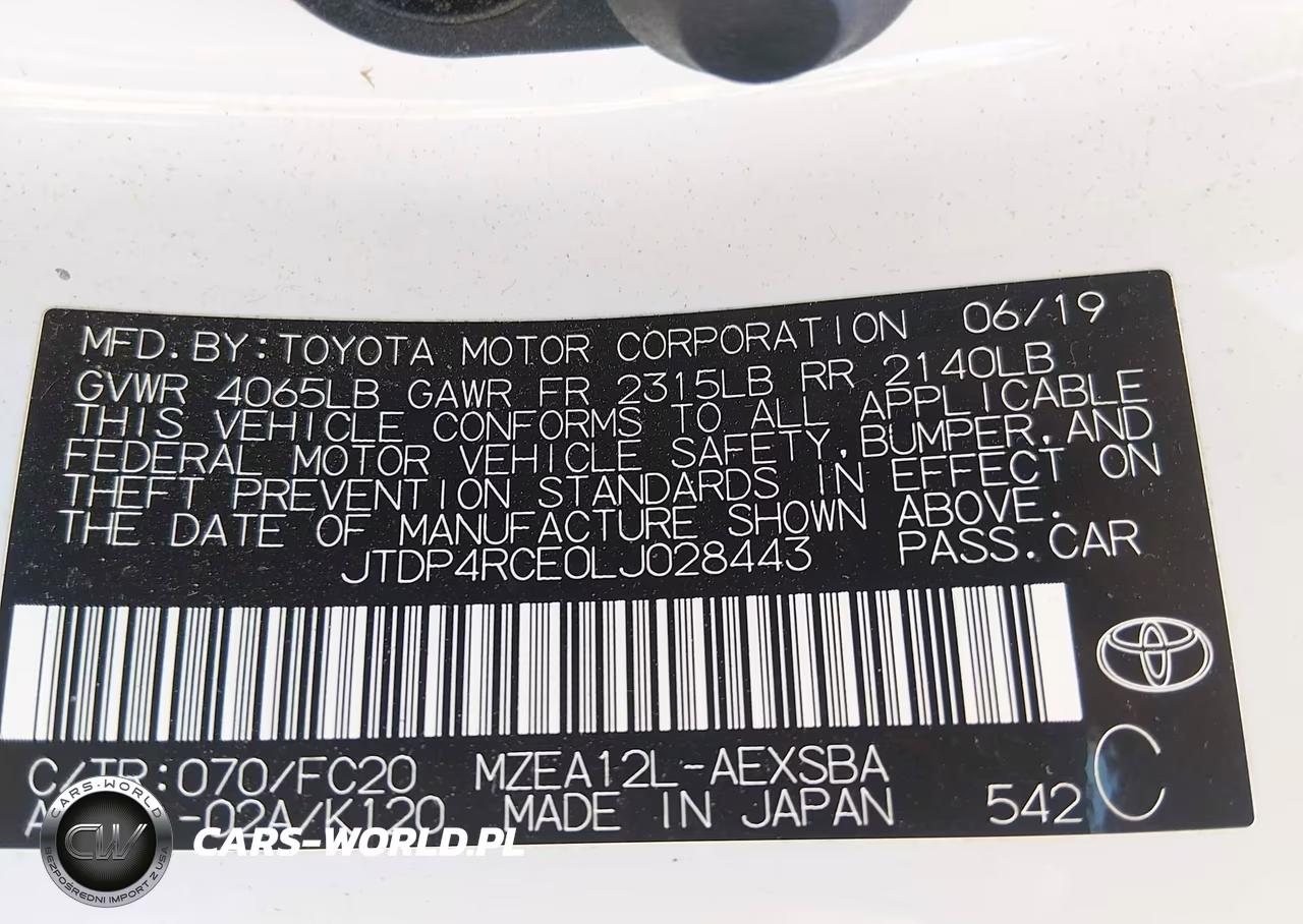 2020 Toyota Corolla Se VIN:JTDP4RCE0LJ028443 - 9