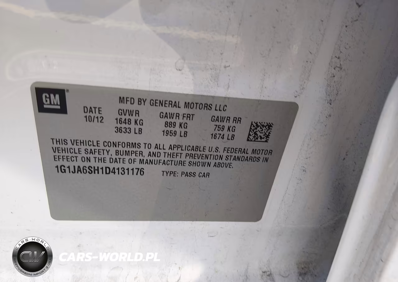 2013 Chevrolet Sonic Ls Auto VIN:1G1JA6SH1D4131176 - 9