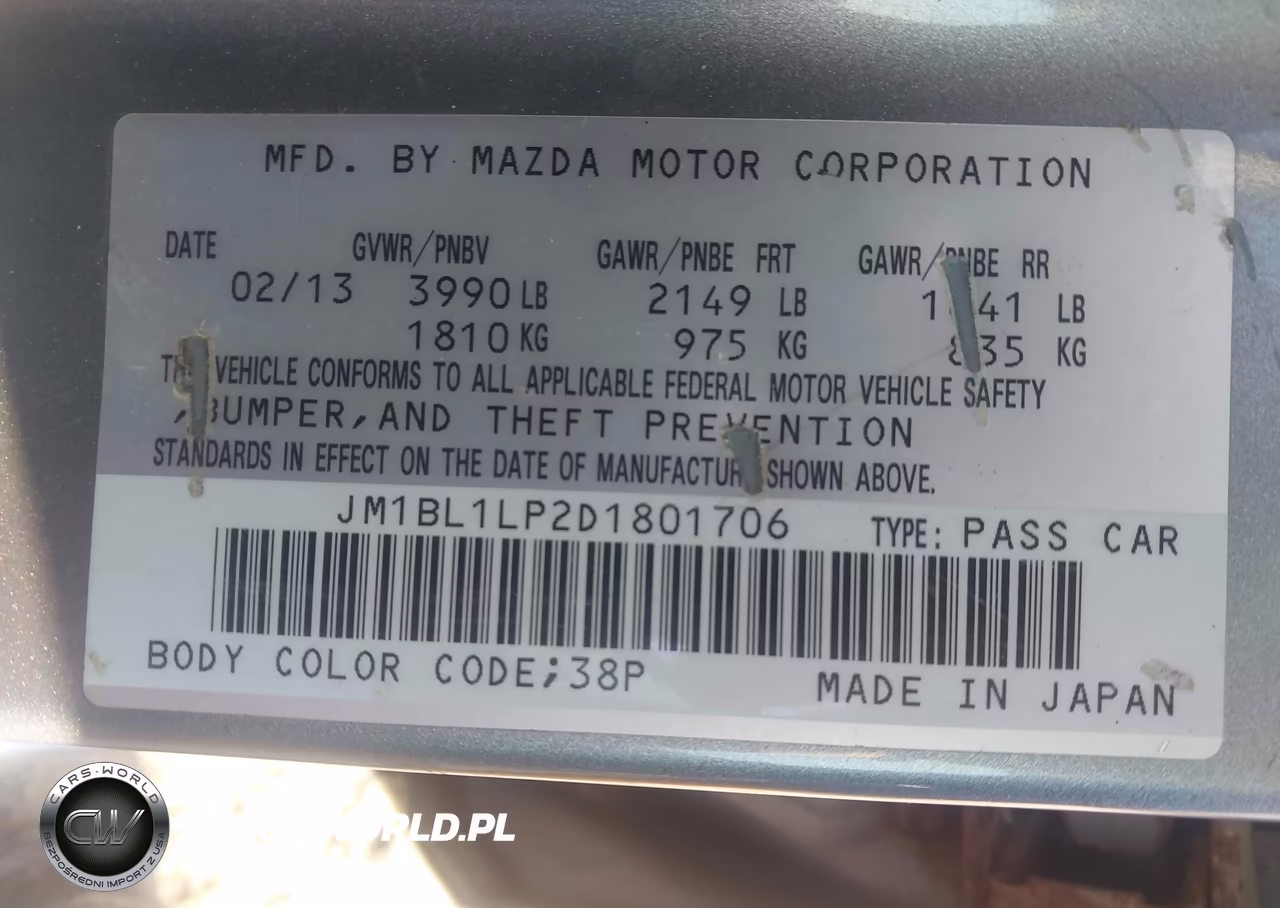 2013 Mazda Mazda3 I Touring VIN:JM1BL1LP2D1801706 - 9