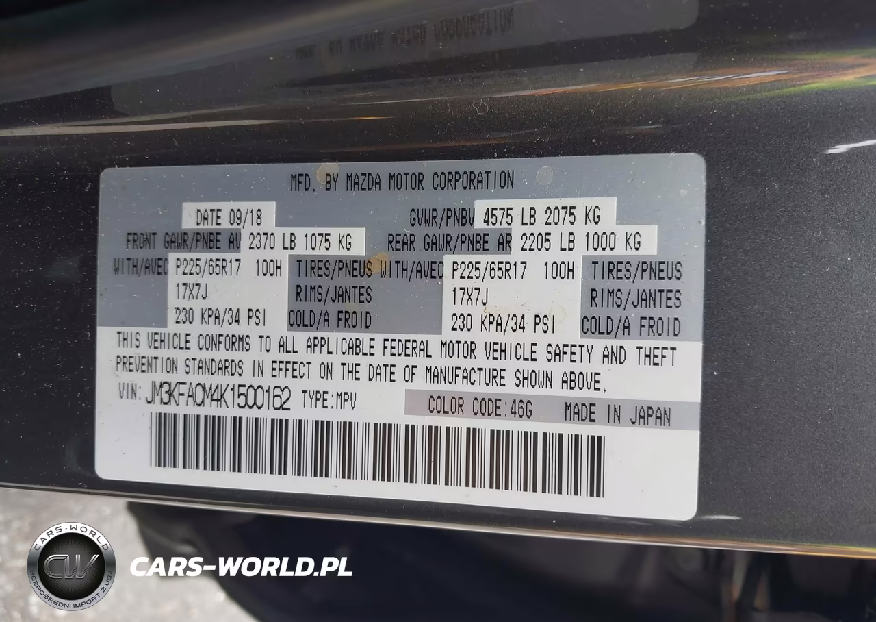2019 Mazda Cx-5 Touring VIN:JM3KFACM4K1500162 - 9