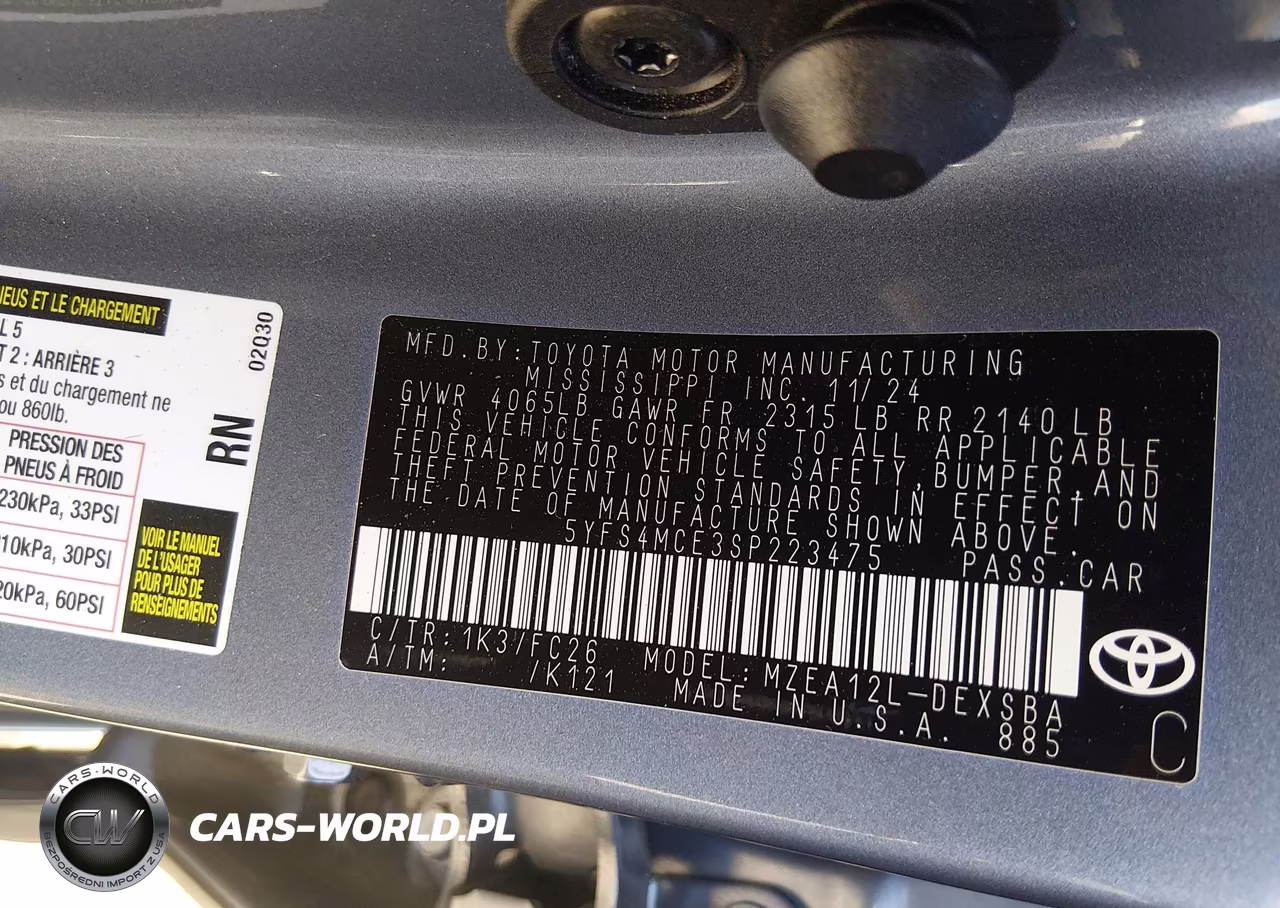 2025 Toyota Corolla Se VIN:5YFS4MCE3SP223475 - 9