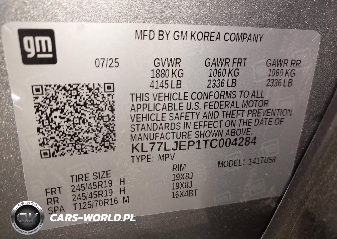 2026 Chevrolet Trax Fwd 2Rs VIN:KL77LJEP1TC004284 - 9