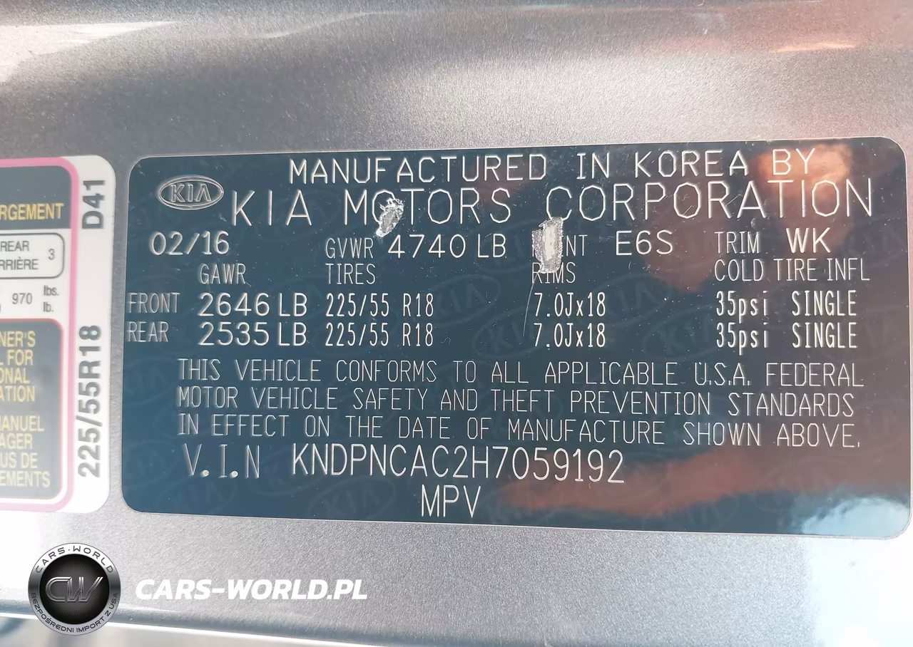 2017 Kia Sportage Ex VIN:KNDPNCAC2H7059192 - 9