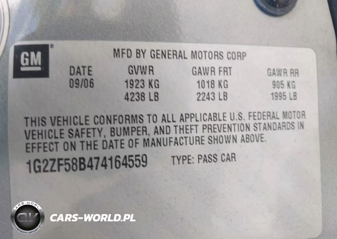 2007 Pontiac G6 Value Leader VIN:1G2ZF58B474164559 - 9