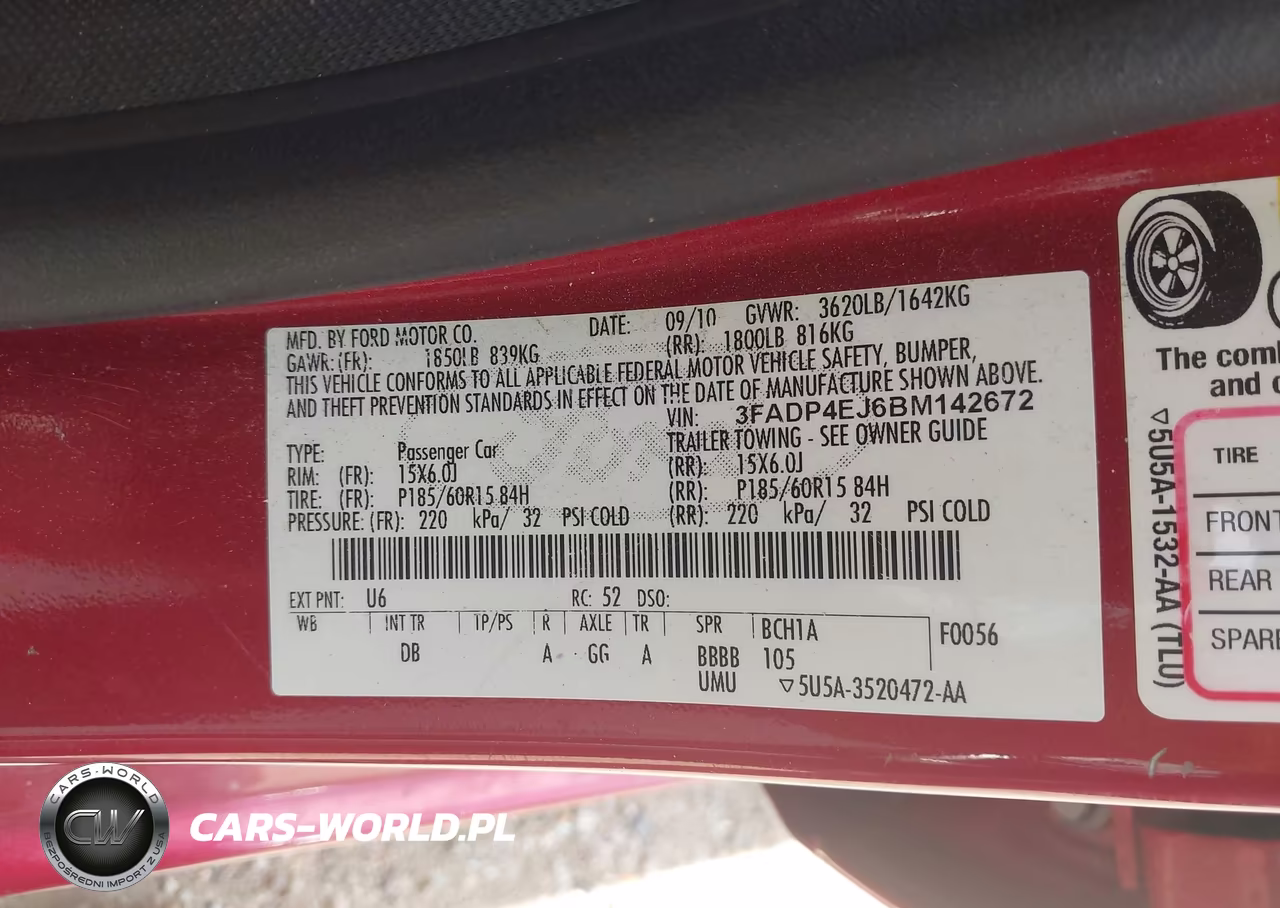 2011 Ford Fiesta Se VIN:3FADP4EJ6BM142672 - 9