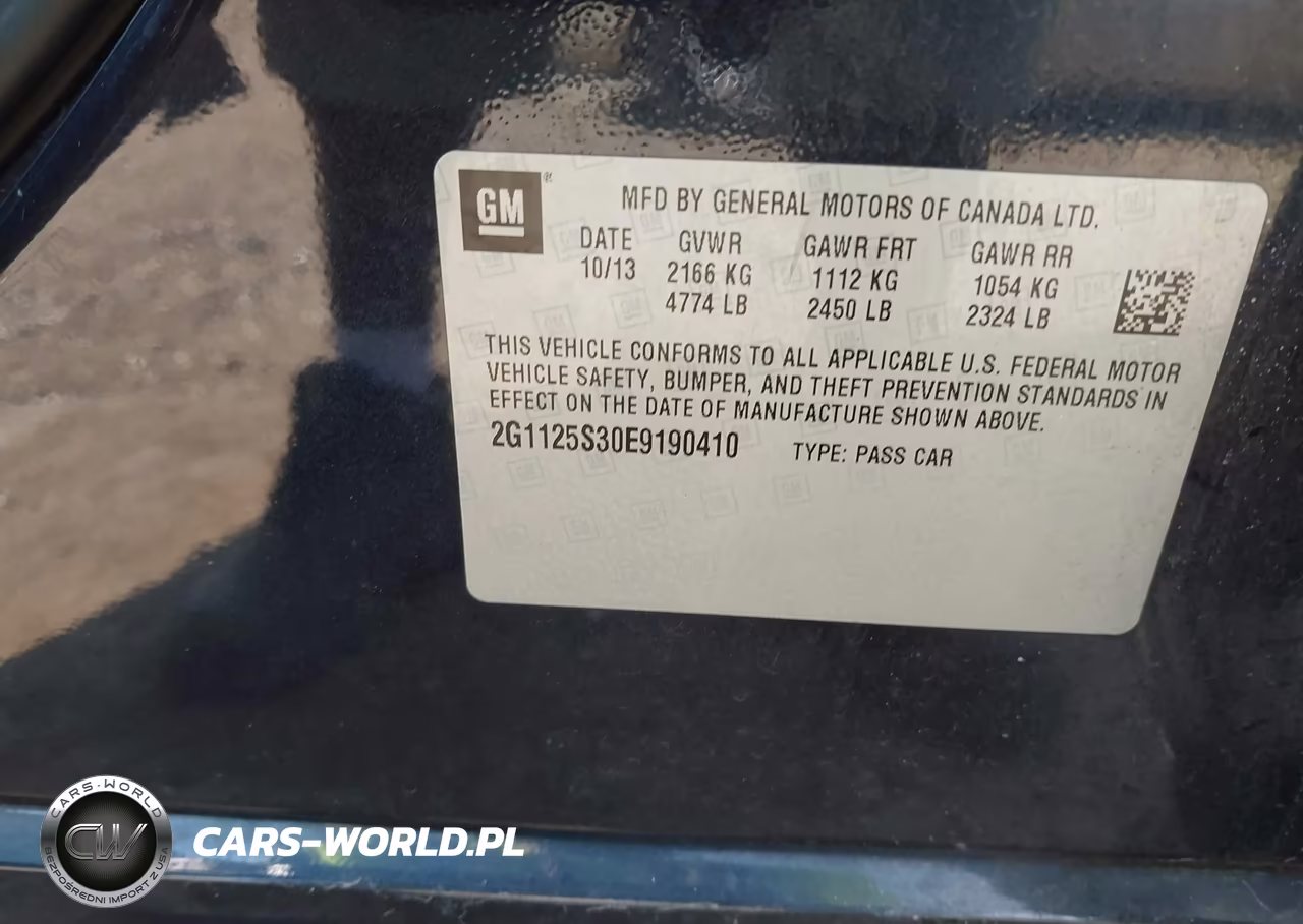 2014 Chevrolet Impala 2Lt VIN:2G1125S30E9190410 - 9