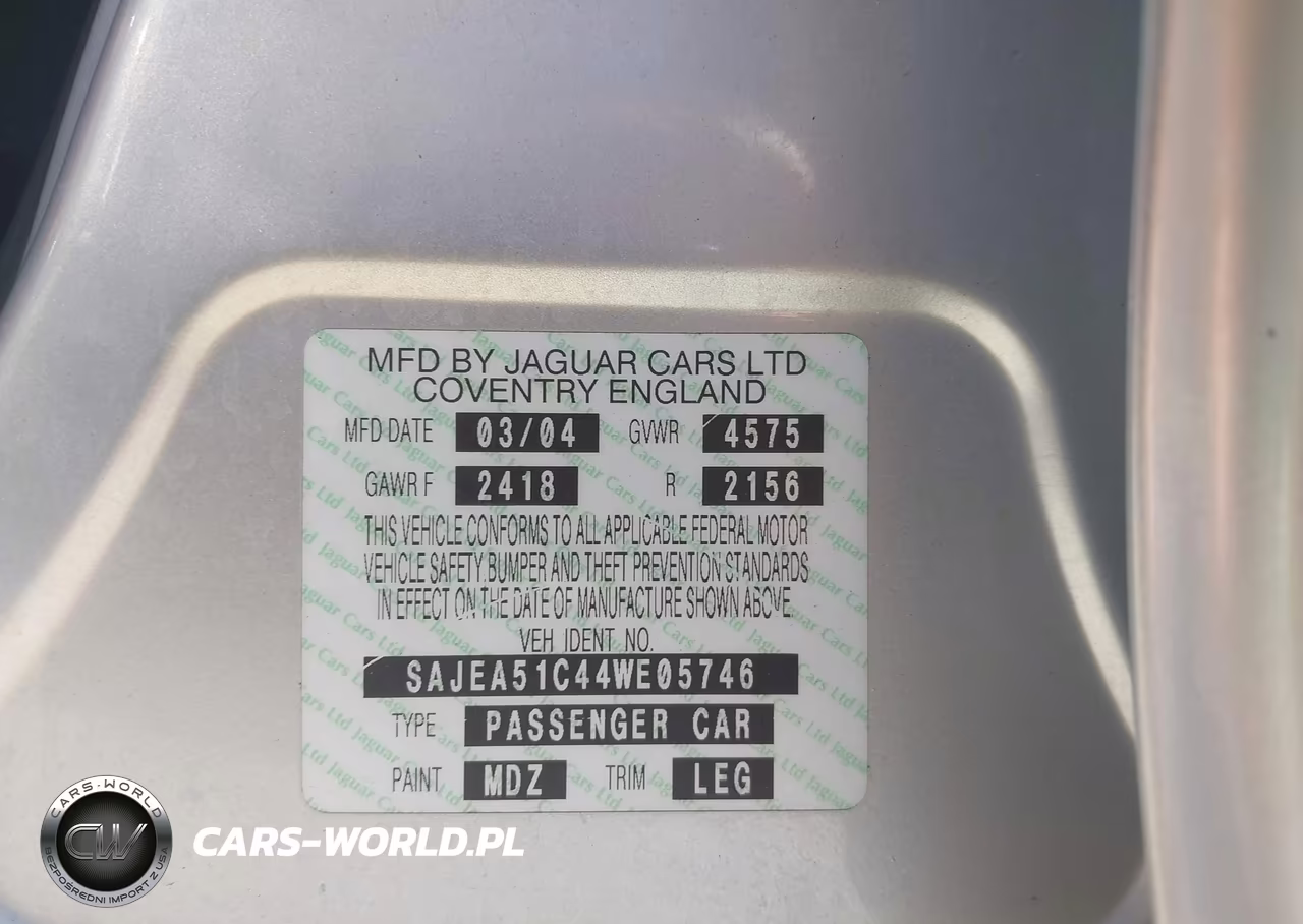 2004 Jaguar X-Type 3.0 VIN:SAJEA51C44WE05746 - 9