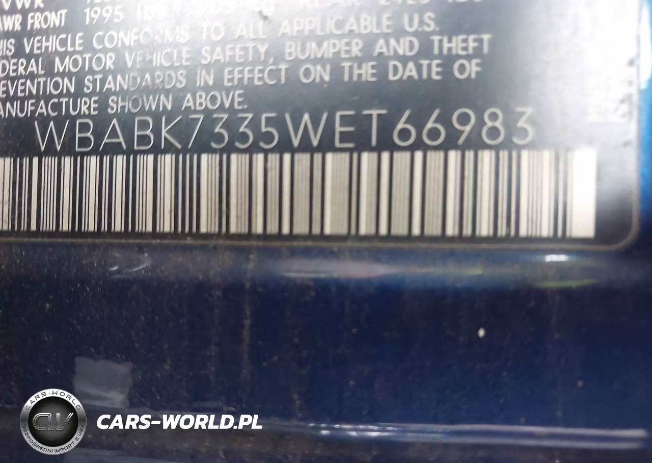 1998 BMW 328Ic VIN:WBABK7335WET66983 - 9