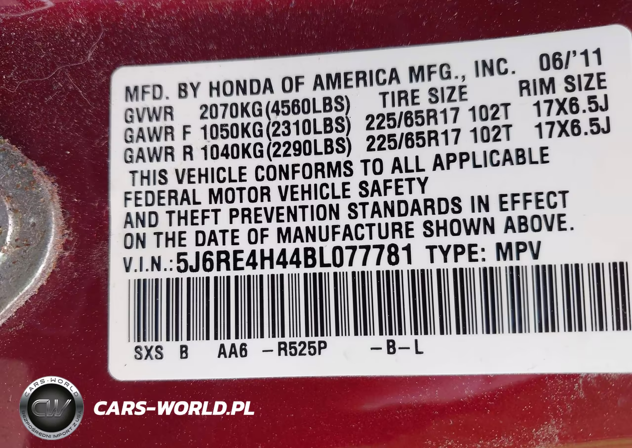 2011 Honda Cr-V Se VIN:5J6RE4H44BL077781 - 9