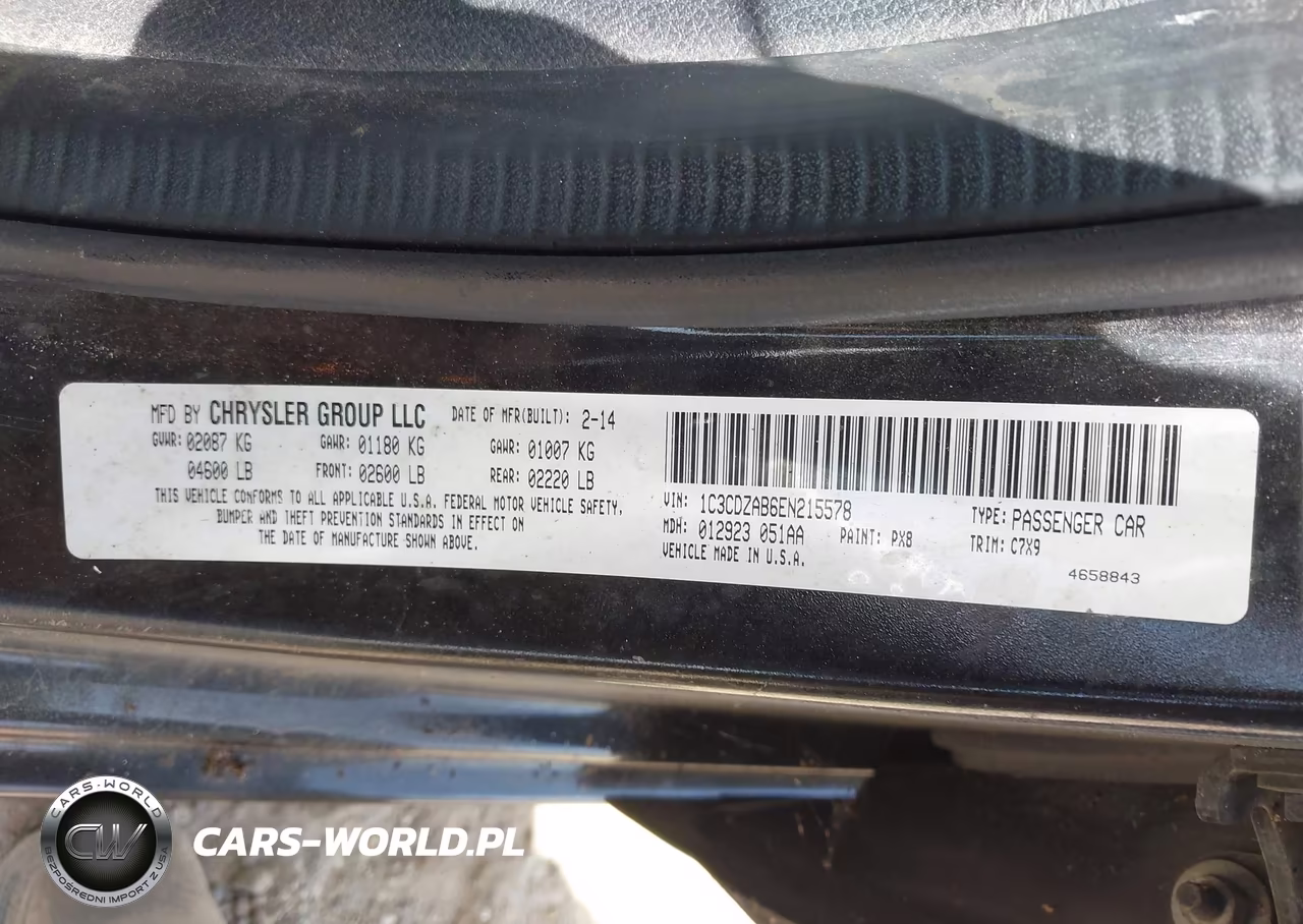 2014 Dodge Avenger Se VIN:1C3CDZAB6EN215578 - 9