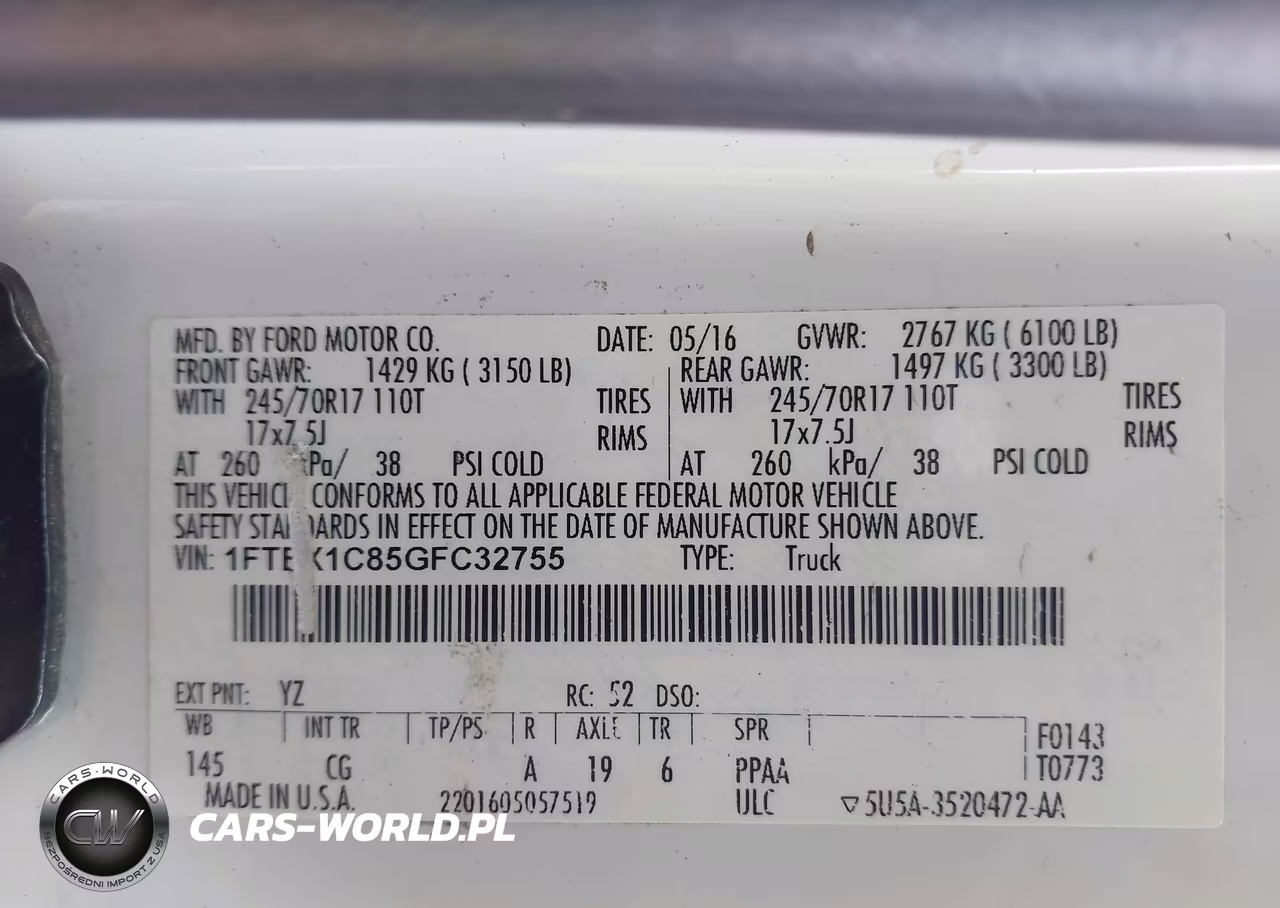 2016 Ford F-150 Xl VIN:1FTEX1C85GFC32755 - 9