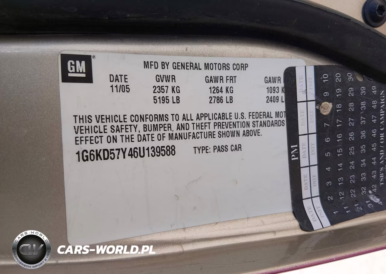 2006 Cadillac Dts 1Sb VIN:1G6KD57Y46U139588 - 9