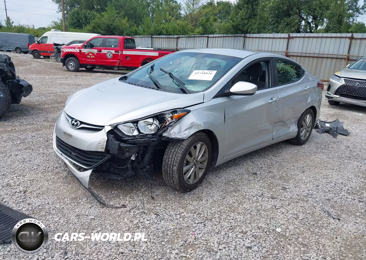 2016 Hyundai Elantra Se VIN:5NPDH4AE9GH787944 - 2