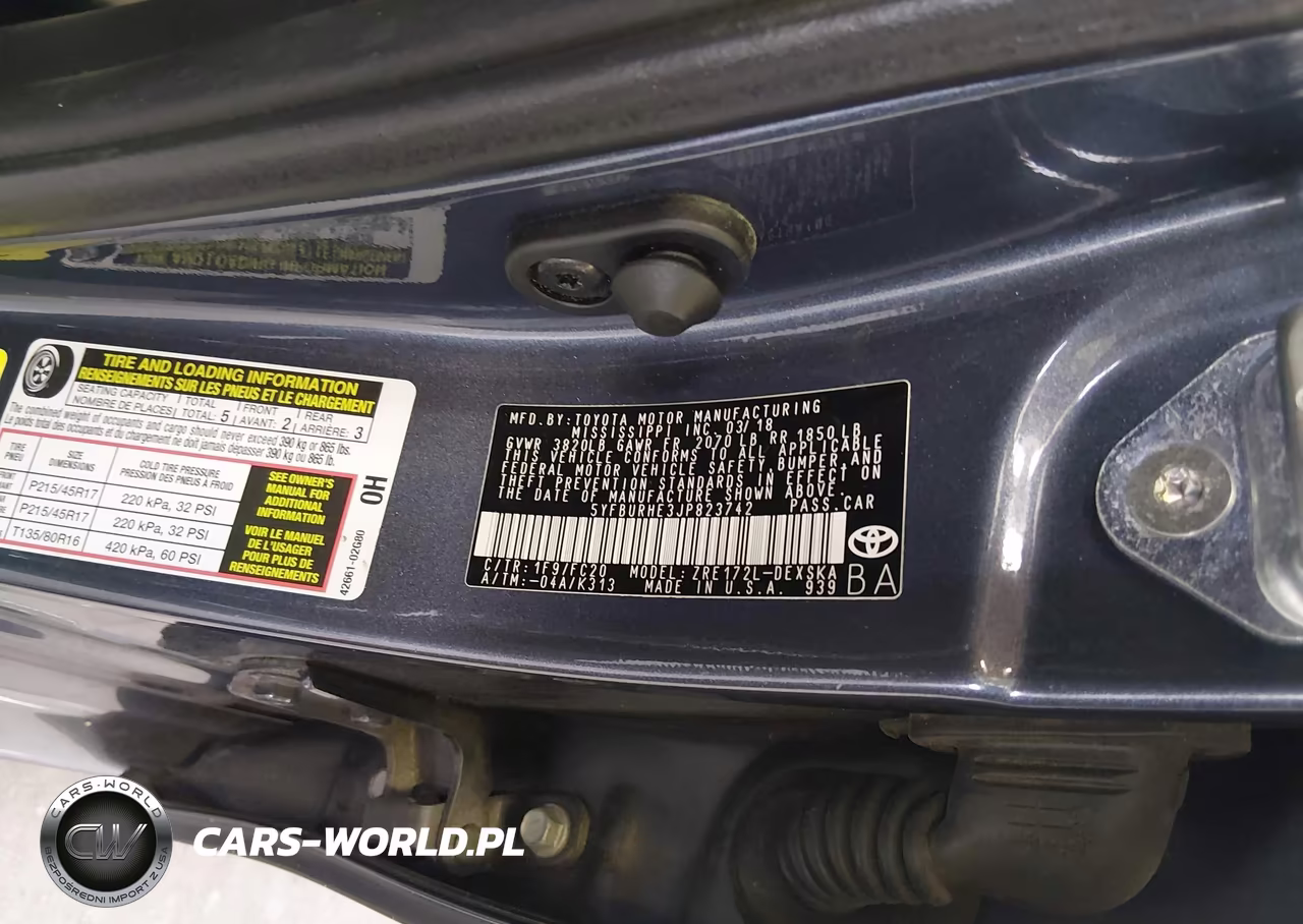 2018 Toyota Corolla Se VIN:5YFBURHE3JP823742 - 9
