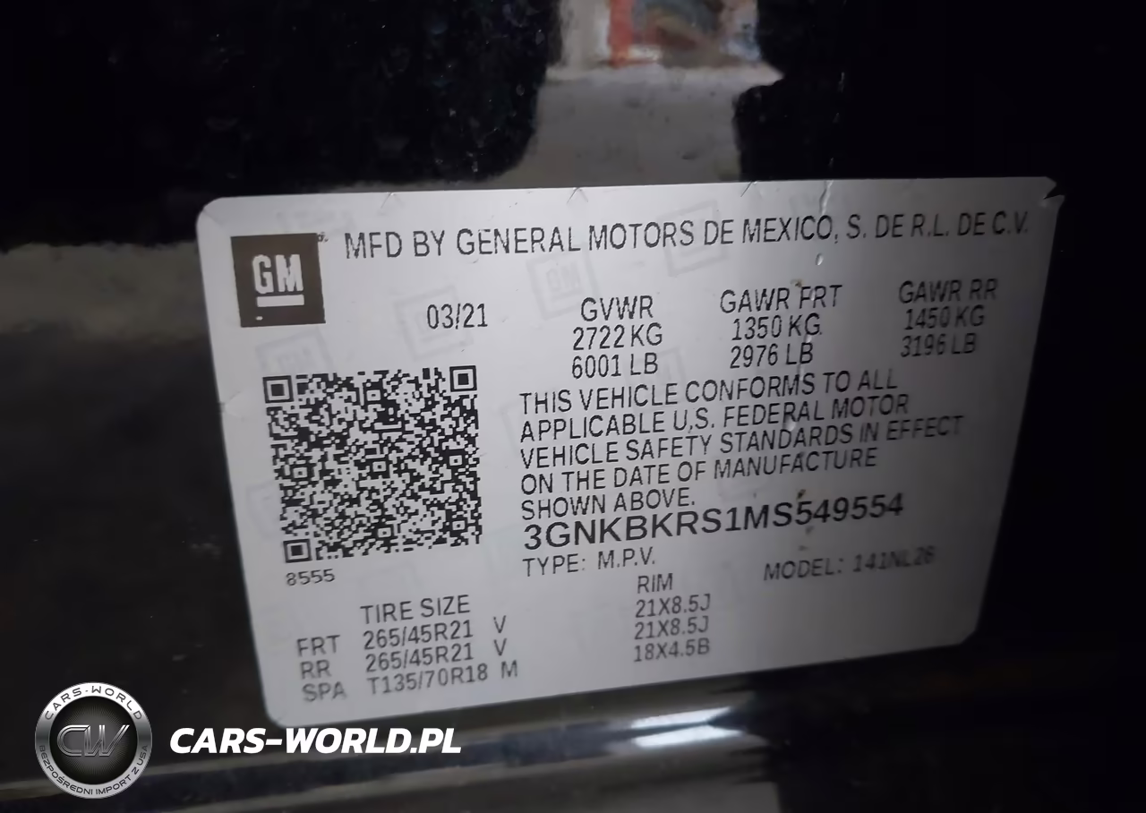 2021 Chevrolet Blazer Awd Rs VIN:3GNKBKRS1MS549554 - 9