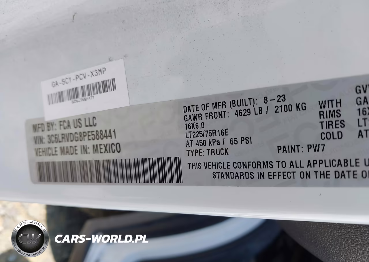 2023 Ram Promaster 2500 High Roof 159 Wb VIN:3C6LRVDG8PE588441 - 9