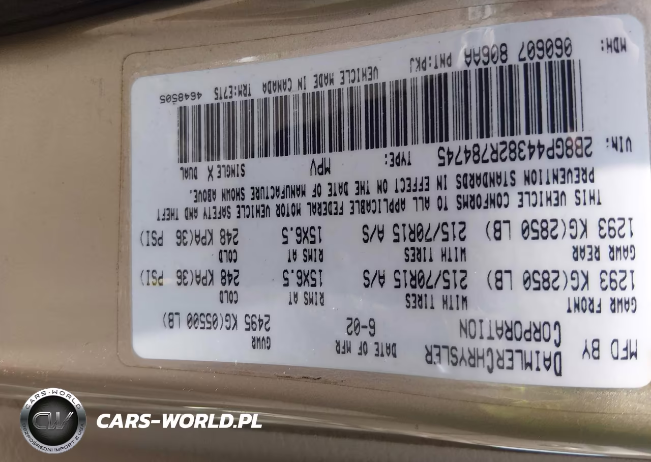 2002 Dodge Grand Caravan Sport VIN:2B8GP44382R784745 - 9