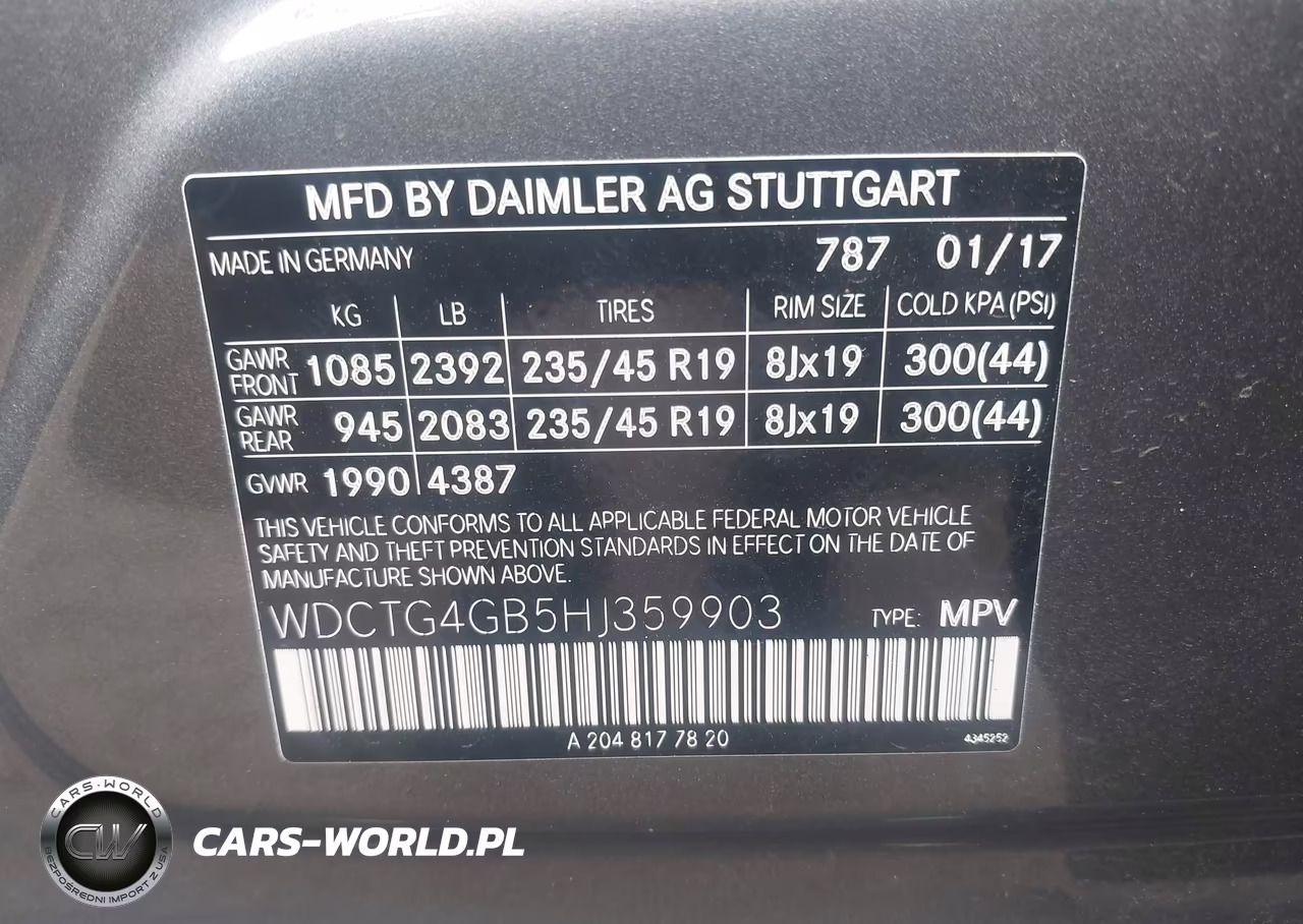 2017 Mercedes-Benz Gla 250 4Matic VIN:WDCTG4GB5HJ359903 - 9
